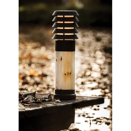 Lampa stojąca na ogród drewniana ALTA 85CM 1440B - Norlys