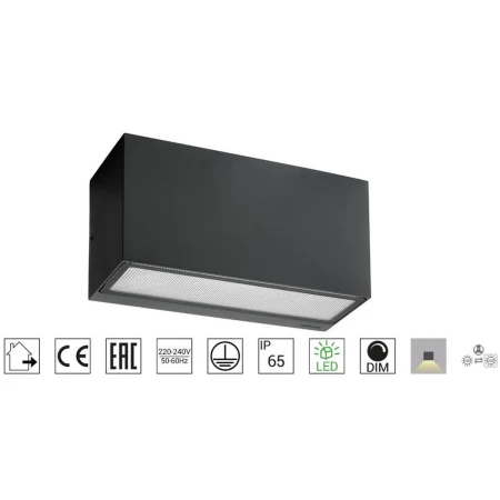 Kinkiet ASKER 1726 BLACK LED - Norlys