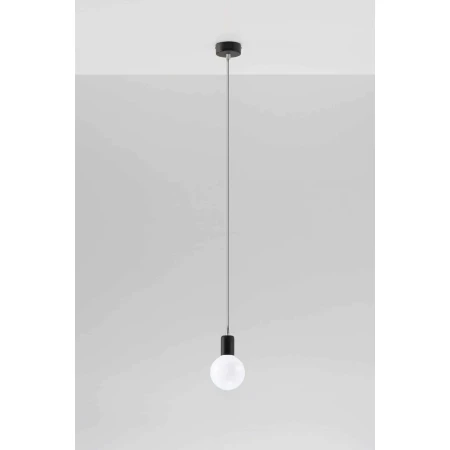 Lampa wisząca EDISON szara SL.0151 - Sollux