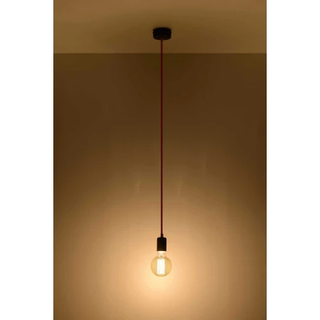 Lampa wisząca EDISON szara SL.0151 - Sollux