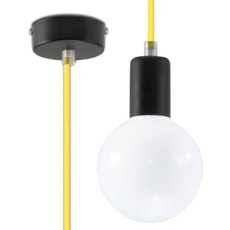 Lampa wisząca EDISON żółta SL.0153 - Sollux