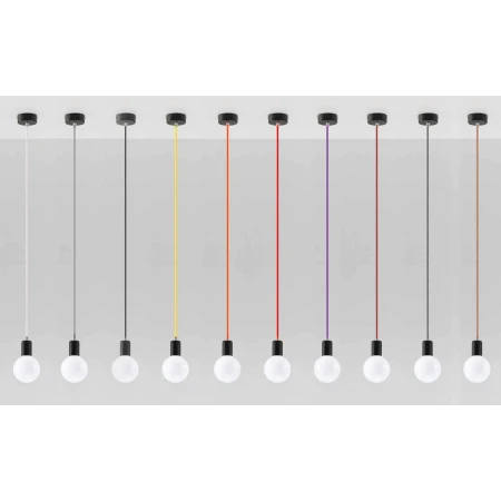 Lampa wisząca EDISON żółta SL.0153 - Sollux