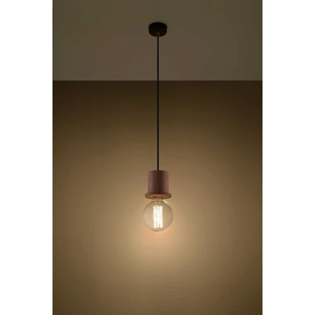 Lampa drewniana wisząca MILO SL.0284 - Sollux