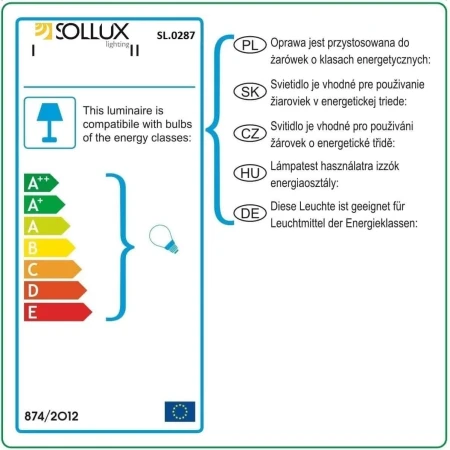 Lampa loft wisząca NELSON SL.0287 - Sollux