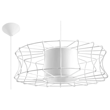 Lampa loft wisząca SALERNO biała SL.0299 - Sollux