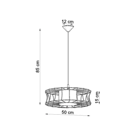 Lampa loft wisząca SALERNO biała SL.0299 - Sollux