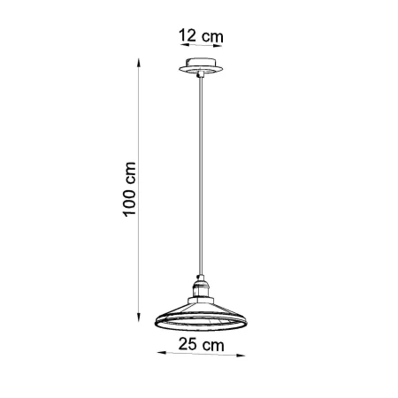 Lampa loft wisząca MARE 1 SL.0307 - Sollux
