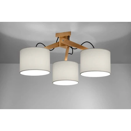 Plafon nowoczesny LEGNO 3 naturalne drewno SL.0522 - Sollux