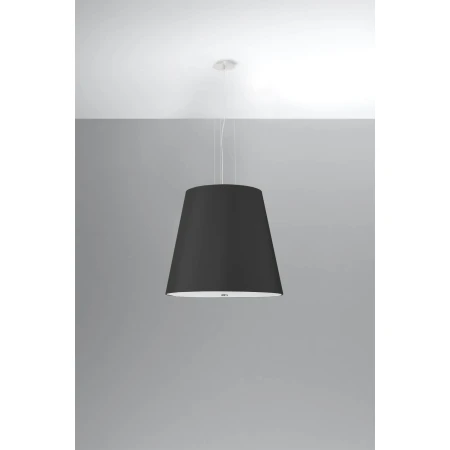 Żyrandol z abażurem GENEVE 50 czarny SL.0736 - Sollux