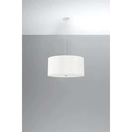 Żyrandol z abażurem OTTO 50 biały SL.0743 - Sollux