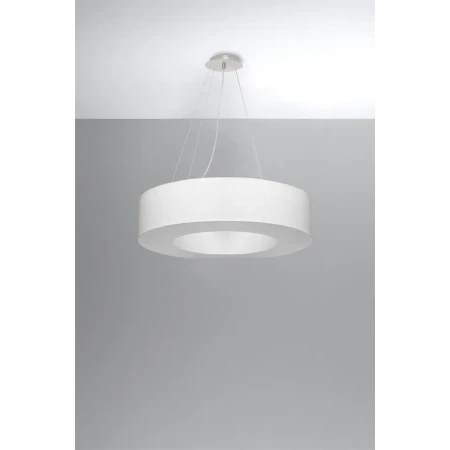 Żyrandol z abażurem SATURNO 70 biały SL.0751 - Sollux
