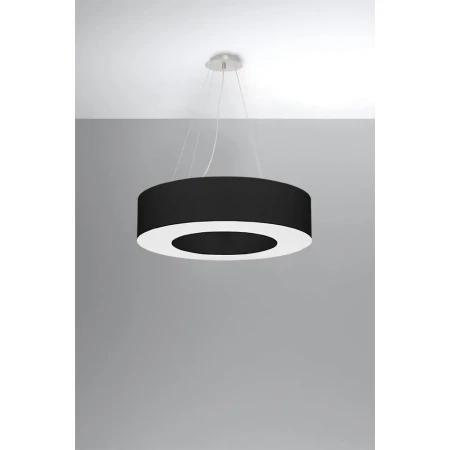 Żyrandol z abażurem SATURNO 70 czarny SL.0752 - Sollux