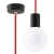 Lampa wisząca EDISON czerwona SL.0155 - Sollux