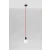 Lampa wisząca EDISON czerwona SL.0155 - Sollux