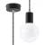 Lampa wisząca EDISON czarno-biała SL.0157 - Sollux