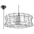 Lampa loft wisząca SALERNO czarna SL.0300 - Sollux