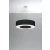 Żyrandol z abażurem SATURNO 70 czarny SL.0752 - Sollux