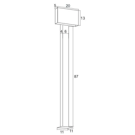 Lampa stojąca zewnętrzna RIALTO 3918 - Argon