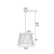 Lampa wisząca ASTI 3850 z czerwonym abażurem - Argon
