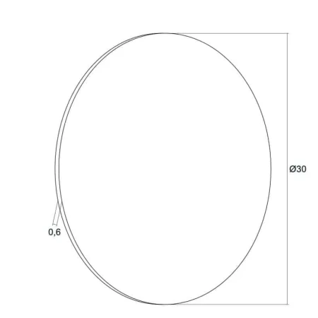 Kinkiet okrąg nowoczesny złoty OREGON 3857 - Argon