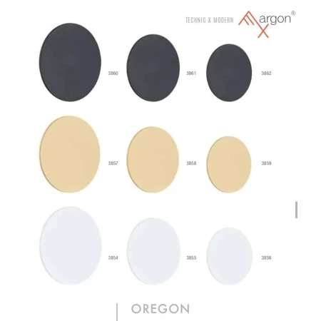 Kinkiet okrąg nowoczesny złoty OREGON 3859 - Argon