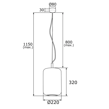 Lampa wisząca nowoczesna AVEIRO 4292 biel i złoto - Argon
