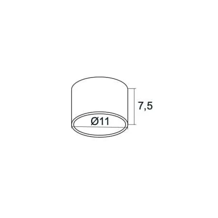 Plafon nowoczesny okrągły VICHY 3886 czarny – Argon