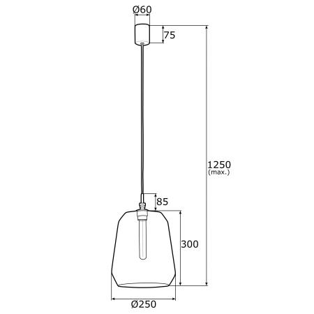 Lampa stylowa wisząca IRUN 4266 nowoczesna szklana złota - Argon