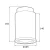 Lampa sufitowa plafon HERMAN 4280 czarno złota - Argon