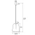 Lampa stylowa wisząca IRUN 4267 nowoczesna dymny+złoto - Argon