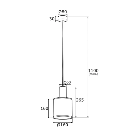 Lampa wisząca nowoczesna HERMAN 4248 czerń i złoto - Argon
