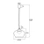Lampa stylowa wisząca IRUN 4269 nowoczesna dymny+złoto - Argon