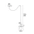 Lampa loft wisząca pojedyncza chromowa CORSO 3836 - Argon