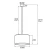 Lampa wisząca abażur KASER 4344 stylowa - Argon