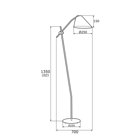 Lampa podłogowa CLAVA 4270 stylowa złota - Argon
