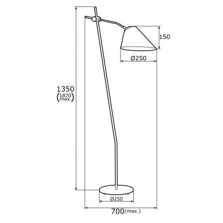 Lampa podłogowa CLAVA 4270 stylowa złota - Argon