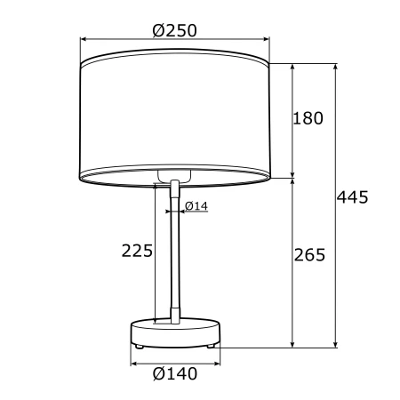Lampa stołowa KASER 4286 szykowna - Argon