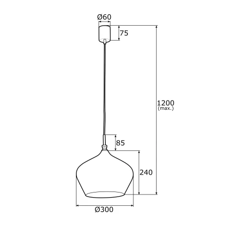 Lampa stylowa wisząca IRUN 4278 nowoczesna czarna+złoto - Argon