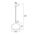 Lampa stylowa wisząca IRUN 4278 nowoczesna czarna+złoto - Argon