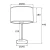 Lampa stołowa METIS 4302 czarny + złoty - Argon