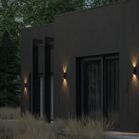 Lampa VIP round up&down LED 230V exterior M930 64° Phase-Control kinkiet czarny 26541-M930-WB-PH-12 - AqForm