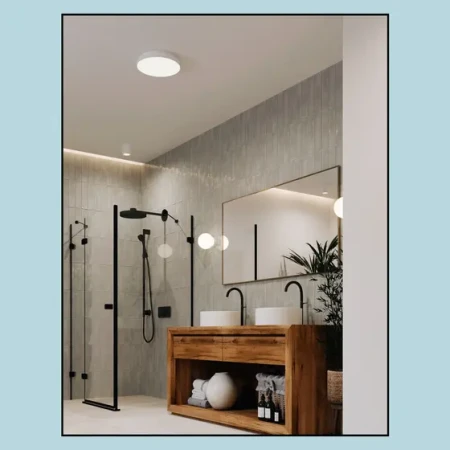 Lampa sufitowa BLOS round distance LED hermetic M930 biały 47019-M930-D9-00-13 - AqForm