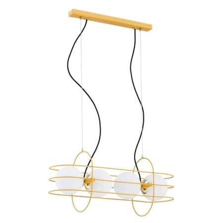 Lampa wisząca nowoczesna ROSSANO 1680 loftowa złota – Argon