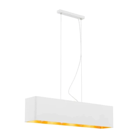 Lampa wisząca nowoczesna TENERYFA 1681 biel i złoto – Argon