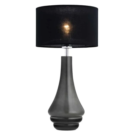 Lampa stołowa AMAZONKA 3030 designerska do sypialni ciemno szara - Argon