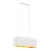 Lampa wisząca prostokąt  CRATO1424 biel i złoto – Argon