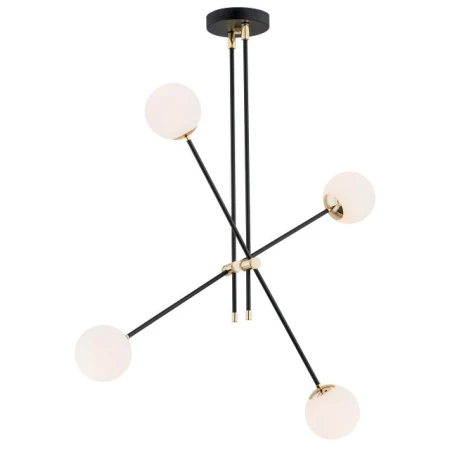 Lampa designerska wisząca ABSTRACT 1696 minimalistyczna czarna - Argon