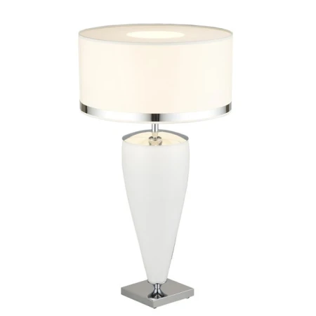 Lampa stołowa LORENA 357 duża biała do sypialni- Argon