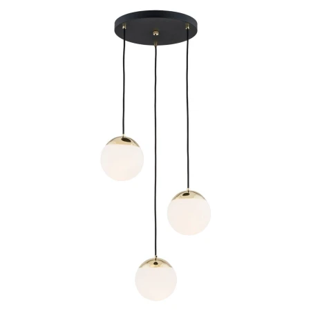 Lampa nad stół stylowa wisząca LIVIA 1417 mirror ball srebrna na kole – Argon
