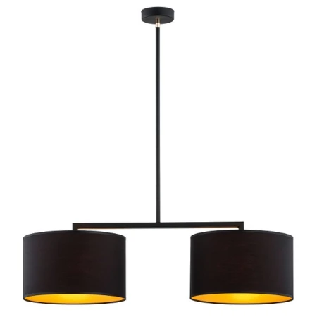 Lampa wisząca abażur KARIN 899 czarna elegancka hotelowa - Argon